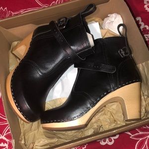 Swedish Hasbeens Jodhpur High Heeled 100%